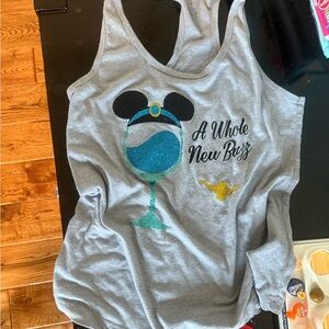 “A Whole New Buzz” Gray Tank Top with Disney Graphic